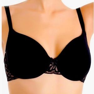 36 DDD Black Wacoal All Dressed up Tshirt bra